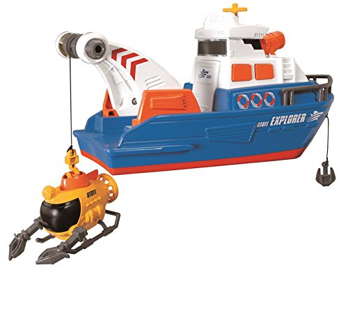 Dickie 203308361 Effe Bath Toy Large Action Explorer Boat with Working ...