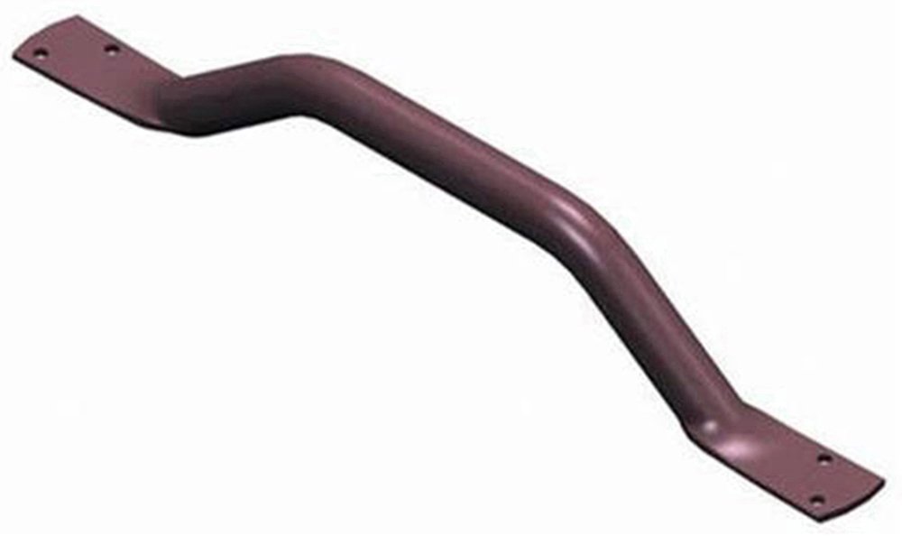Offset Flat End Grab Rail, Brown, 455 mm (18-inch)