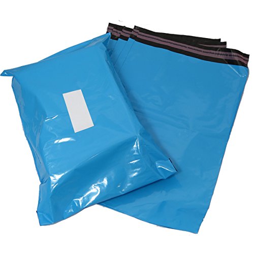 Triplast 9 x 12-Inch Plastic Mailing Postal Bag - Baby Blue (Pack of 500), 9" x 12"