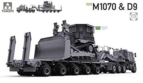 TAKOM TAK5002 1:72 M1070 Tank Transporter w/D9R Bulldozer, Multi-Colour, Multicoloured, 13 x 9 x 2 inches - Image 3