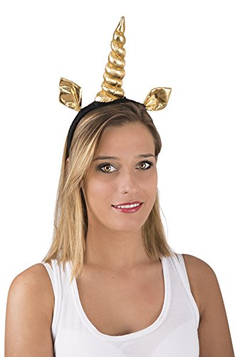 P'tit Clown 82203 Unicorn Headband Gold and Black One Size
