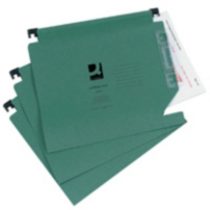 Q-Connect KF01184 Lateral File 275mm, Green (Pack of 25)