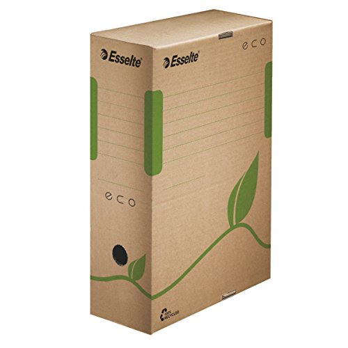 Esselte A4 Eco Archiving Box, Brown, Pack of 25,100 mm