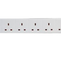 Pro Elec 5 m 6 Gang Surge Protected Extension Lead with 2 x 2.4 V USB Charging Sockets,PEL00115