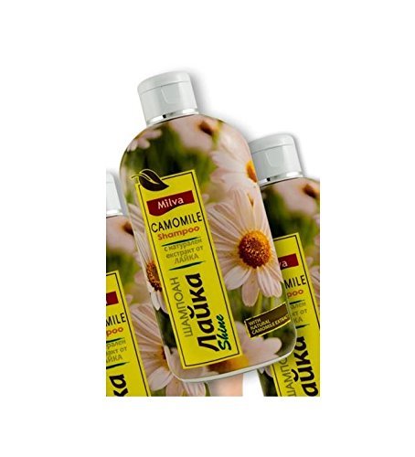 Milva Chamomile Shampoo for Sensitive Dry, Itchy Scalp with Magnesium & Apple Extract, 200ml Cleansing
