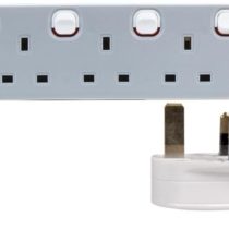 pro elec 5 m 4-Way Individually Switched Extension Lead