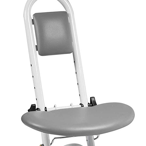 Drive Ironing Perching Stool Adjustable Height Folding Mobility Aid Chair Seat, Grey