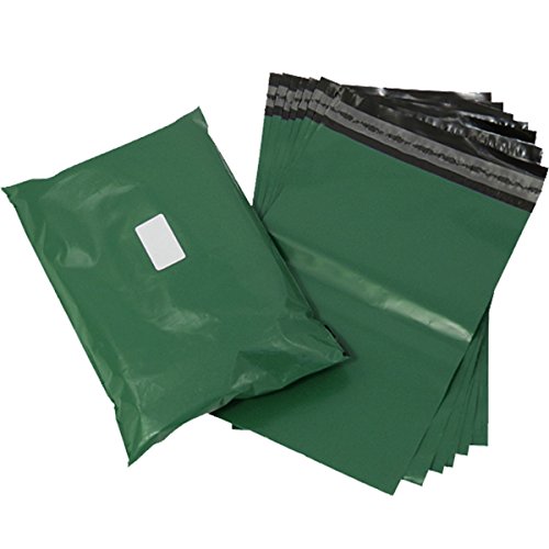 Triplast 6 x 9-Inch Plastic Mailing Postal Bag - Olive Green (Pack of 100), 6" x 9"