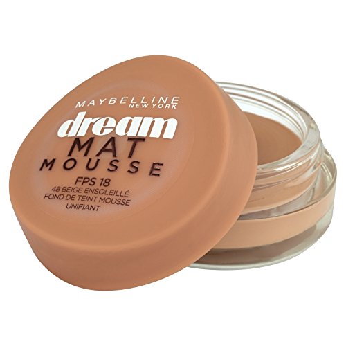 Maybelline Newyork Dream Matte Mousse Foundation - 48 Sun Beige, Sunny Beige (48), 18 ml (Pack of 1)