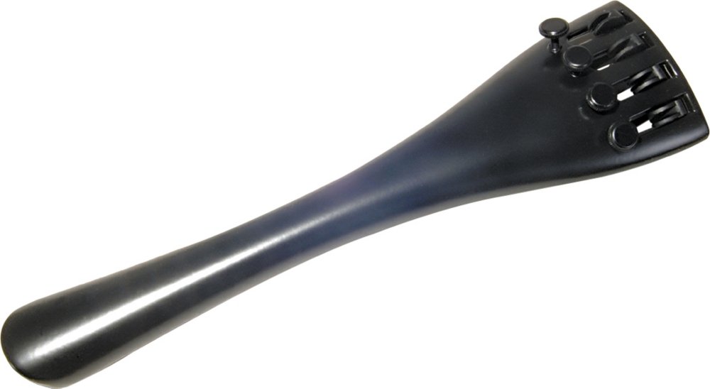 Wittner 917131 3/4-1/2 Cello Tailpiece Light Alloy with Adjusters, With 4 fine tuners, black, 3/4 - 1/2