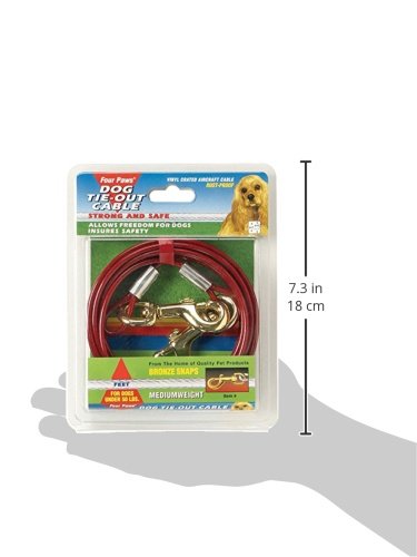 Four Paws Weight Cable, 30 ft, Medium, Red - Image 2