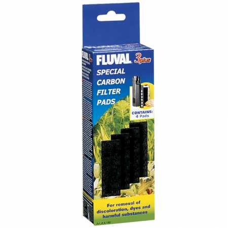 Fluval 3 PLUS Carbon Pad, 0.03 kg, 3 + internal filter, 3+ Innenfilter