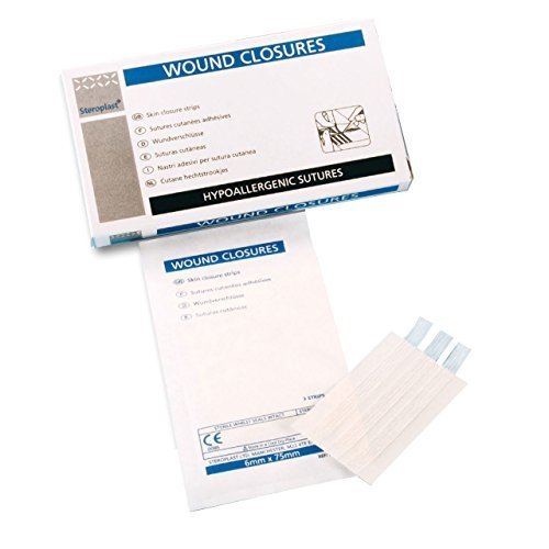 Steroplast Wound Closure Strips, 6mm x 75 mm, Pack of 30, 30 Count (Pack of 1)