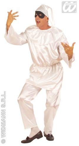 Ladies Pulcinella White Costume Large UK 14-16 for Clown Fancy Dress, Multicoloured - Image 2