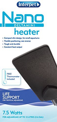 Interpet Delta Mini Heater for Small Nano Aquarium Fish Tank 7.5 Watt - for Aquariums up to 12 Litres - UK Plug - Image 2