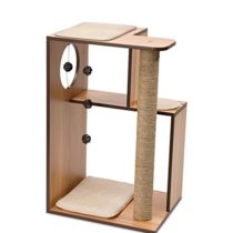 Vesper V-Box Cat Tree, Large in Walnut