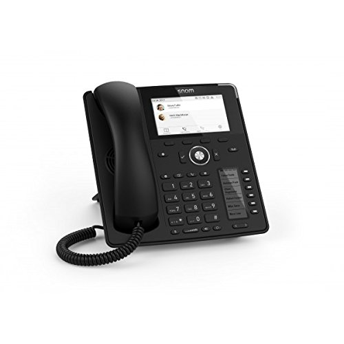 Snom D785 Global Desk Telephone (6 (24) Configurable Self-labeling Multicolor LED Keys,High-resolution Colour Display),Black,00004349 - Image 3