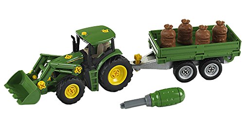 Theo Klein 3905 - John Deere Tractor With Transport Trailer,Toy, Multicolored - Image 4