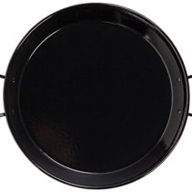 Vaello La Valenciana Enamelled Steel Induction Paella Pan, 32 cm, Black