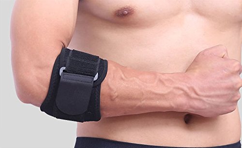 Essential Wellness Elbow Support - for Use with Tennis Elbow Golfers Elbow & RSI, Black, 60 g