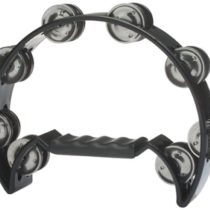 Stagg TAB-2 BK Half Moon Tambourine with 16 Jingles - Black
