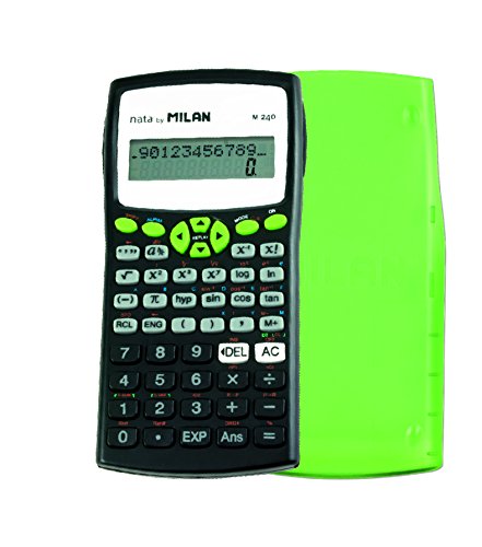 Milan 159110GRBL - Scientific calculator, 240 functions, black color with green cover - Image 3