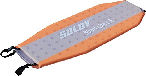 Sulov Self-Inflatable Mattress Short Lite, Height- 2.5 Cm, Orange