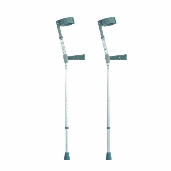 NRS Healthcare Double Adjustable Crutches with PVC Handle - Extra Long - Pair