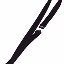 Durable Textile Lanyard 20 mm Black | Pack of 10 Necklaces | Includes Safety Release | Holds a Variety of Badges and Passes