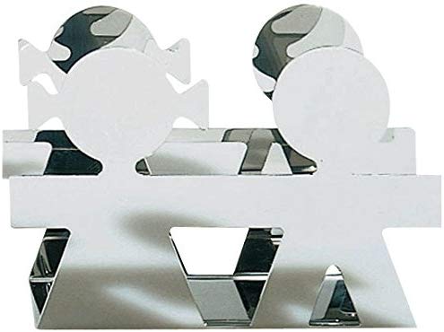 Alessi Girotondo Envelope Holder, (AKK40), Silver, 16 cm x 4 cm
