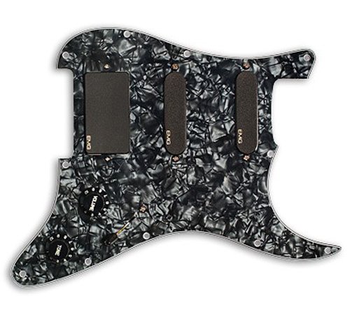 EMG SL20 Steve Lukather Prewired Guitar Pickguard Set, Black, 12.5 inches