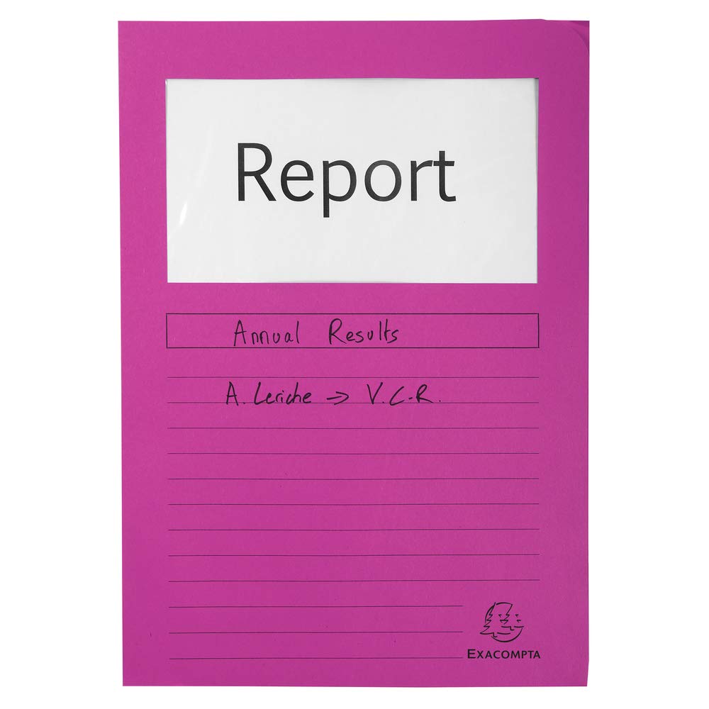 Exacompta, Ref 50108E, Forever Collection, Window Folders, 220 x 310mm in Size, Suitable for A4 Documents - Image 2