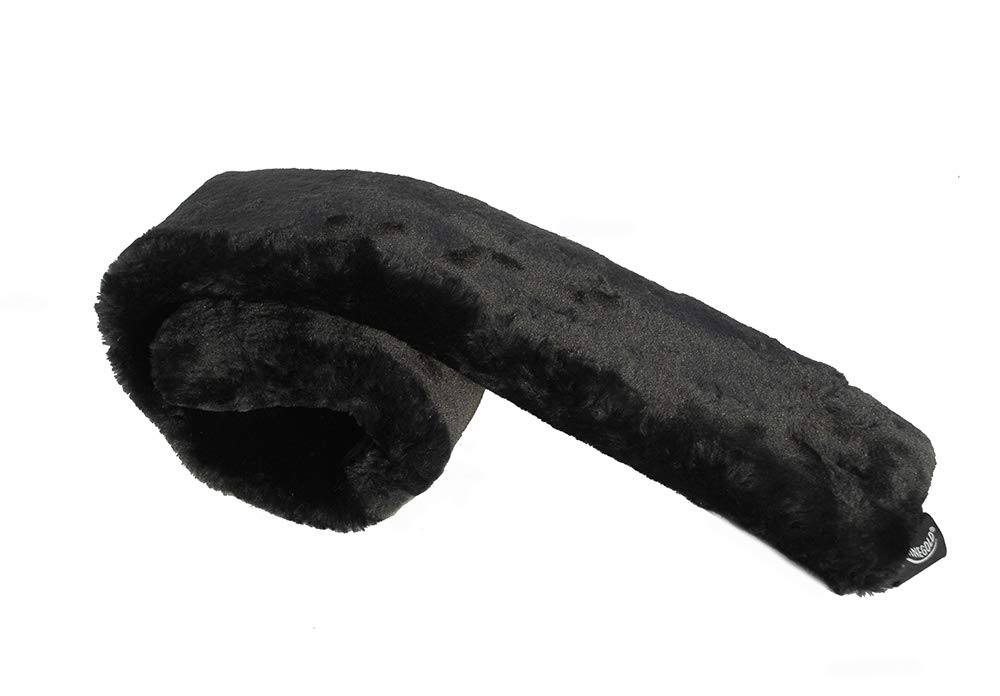 Rhinegold Fluffy Girth Sleeve for Horses, Black