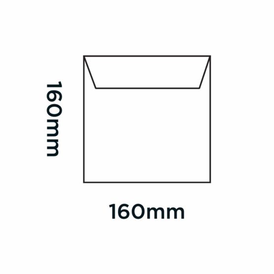 Blake Creative Colour 160 x 160 mm 120 gsm Square Peel & Seal Envelopes (606) Pillar Box Red - Pack of 500 - Image 2