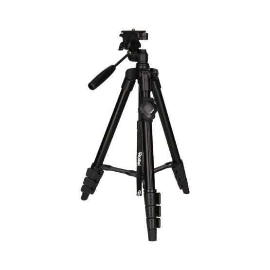 Rollei Smartphone Tripod Traveler I Ultra-light video tripod I up to 2kg payload I incl. tripod head I tripod bag I Bluetooth remote release I Black - Image 2