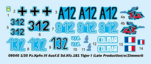 Trumpeter 1:35 - Pz.Kpfw.VI Ausf.E Tiger I + Zimmerit Late, Various - Image 3