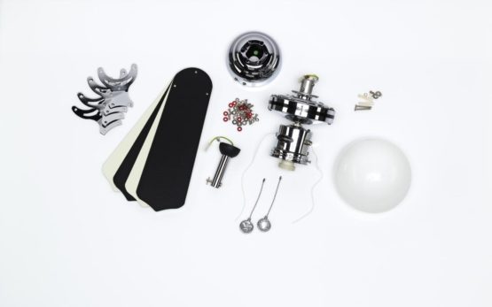 78270 Techno 132 cm Titanium Indoor Ceiling Fan, LED Light Kit with Opal Frosted Glass - Image 4
