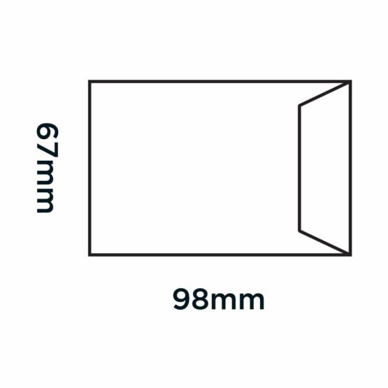 Blake Purely Everyday 98 x 67 mm 80 gsm Dinner Money Gummed Envelopes (119970/100 PR) Manilla - Pack of 100 - Image 2