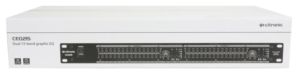 Citronic Professional 19" Rack Mountable Dual 15-Band Graphic Equaliser - Image 3