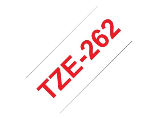 Brother TZe-262 Labelling Tape Cassette, Red on White, 36 mm (W) x 8M (L), Laminated, Brother Genuine Supplies - Image 3