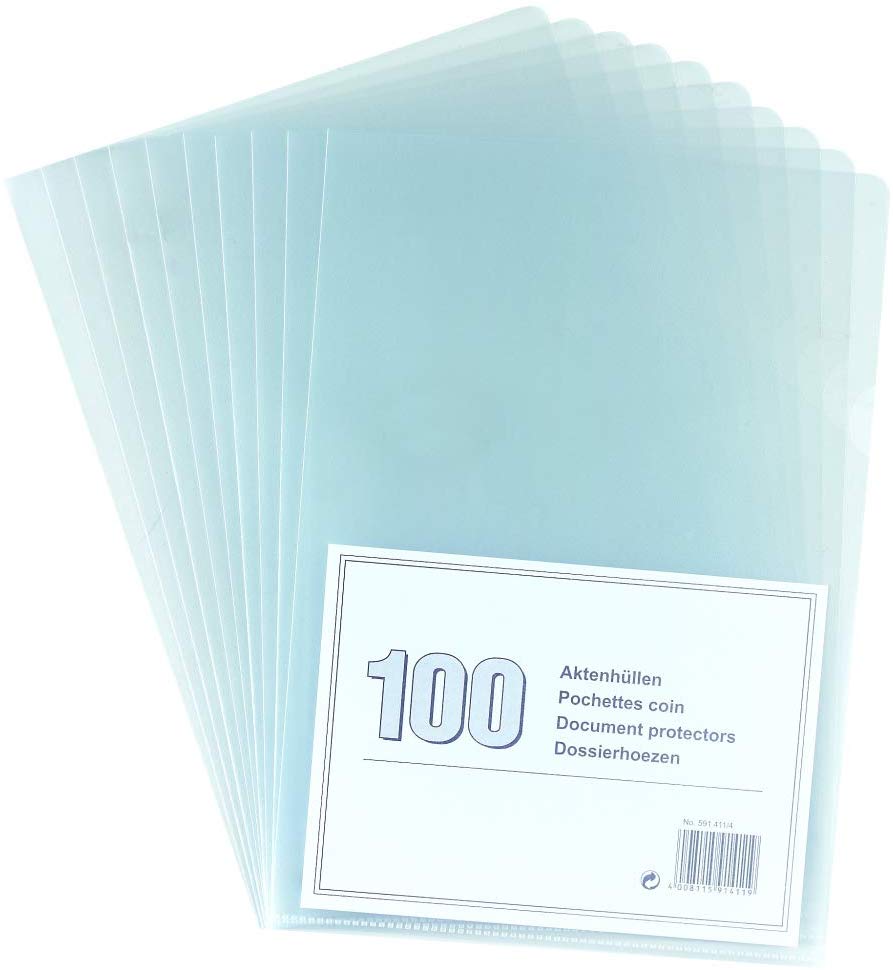 Pelikan Noname 5914114 File Wallet A4 Grained Pack of 100, transparent