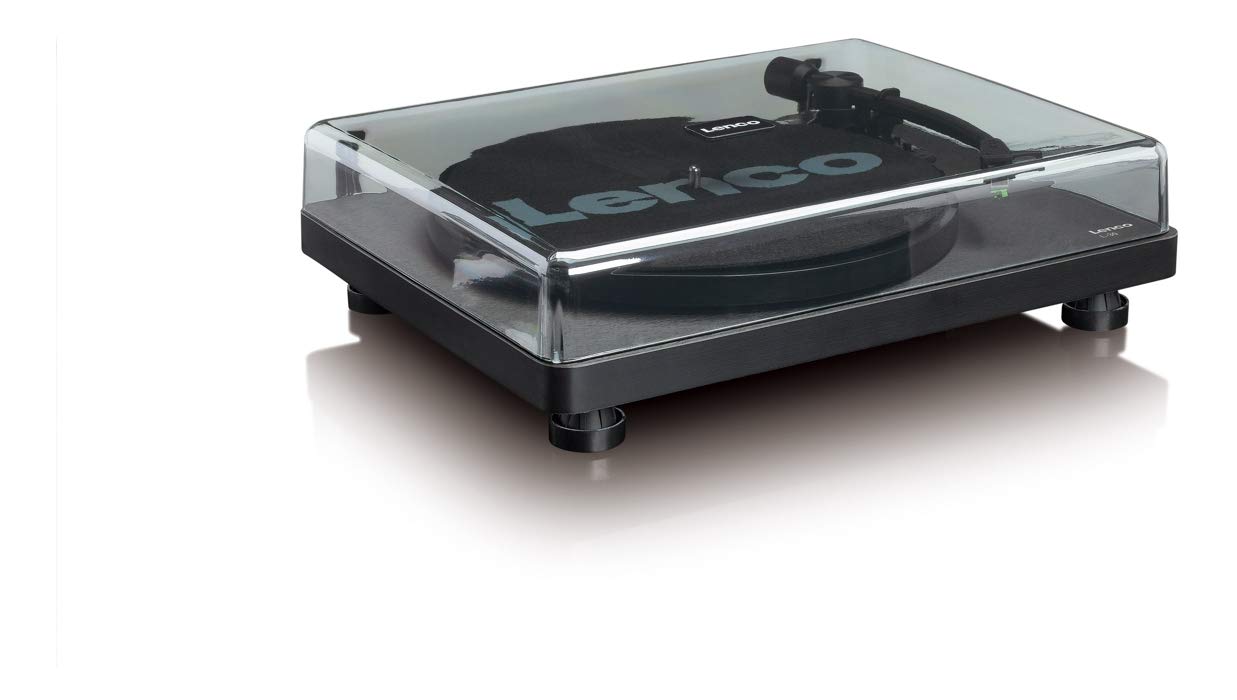 Lenco L-30 Black | 33 & 45 RPM Semi-Automatic Belt Drive USB Turntable for Vinyl with Integrated Stereo Pre-Amplifier and Moving Magnetic Cartridge (MMC) - Black Ash Record Player - Image 3