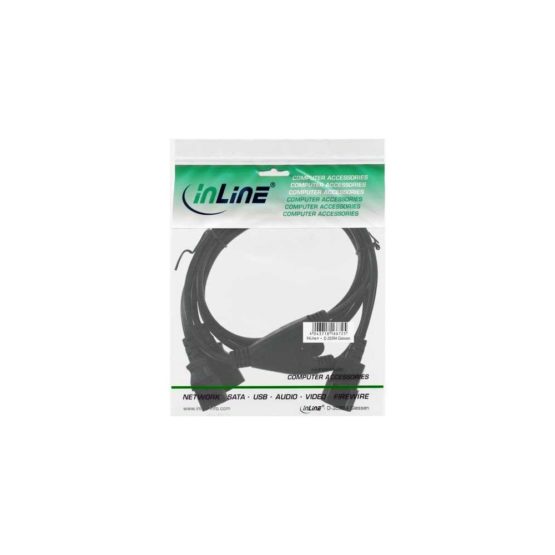 InLine® 16633 Mains Y-Cable for IEC C14 to 2x IEC-C13 1.8 m - Image 2