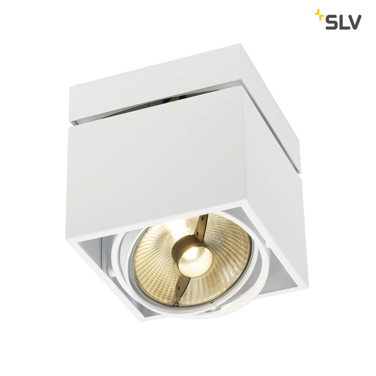 SLV Ceiling Spotlight / Spot, Floodlight, Surface-Mounted Light, Internal Lighting / GU10 75W White, Einflammig