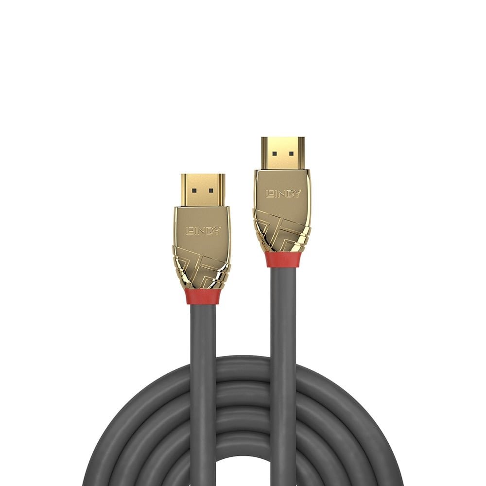 Lindy 2m High Speed HDMI Cable, Gold Line, Premium Design, Gold Plated - Image 3