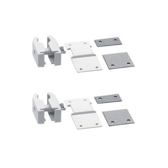 Maxview H84074 2x Universal Aerial Clamps - White