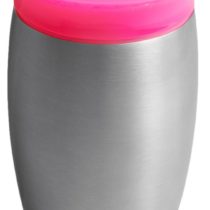 Munchkin Miracle 360 Degree Stainless Steel Sippy Cup, 10 oz/296 ml, Pink