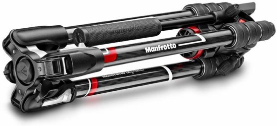 Manfrotto MVKBFRTC-LIVE Befree Live Travel Tripod, Twist Lock with MVH400AH Fluid Head for DSLR, Mirrorless, Compact and Video Cameras Up to 4 kg, Carbon Fiber - Image 3