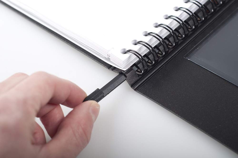 RHODIA 132151C - Exabook Black A4+ Refillable Organizer Notebook, Black Seyes ruling, A4+ Organiser - Image 3