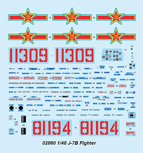 Trumpeter 1: 48 - Chinese J-7B Chengdu Fighter, Various, Mittel - Image 3